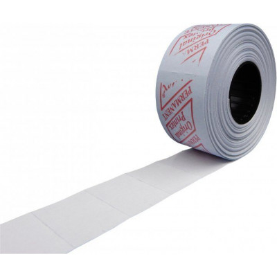 Етикет-стрічка 26x16 прямокутна біла Printex