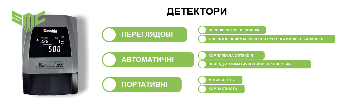 апарат для перевірки купюр