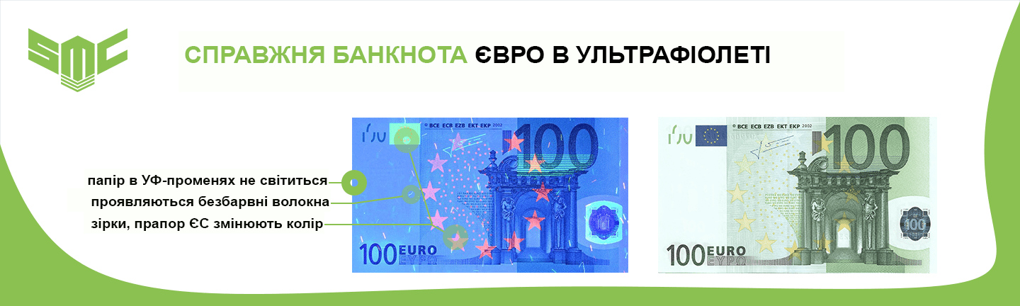 як перевірити євро на справжність