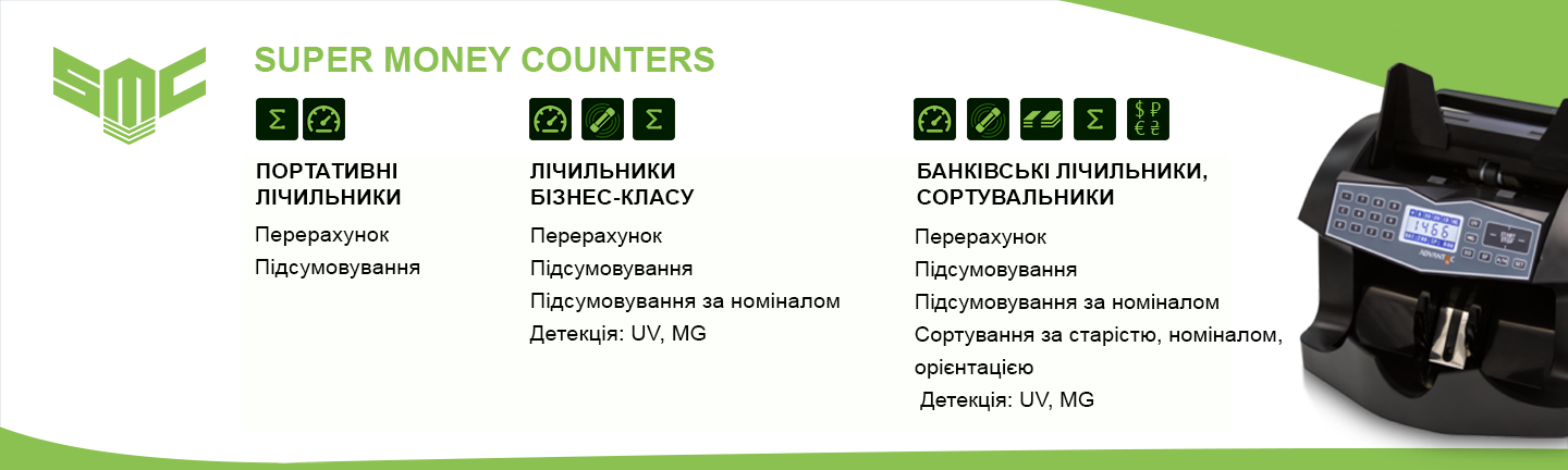 купюролічильна машина можливості