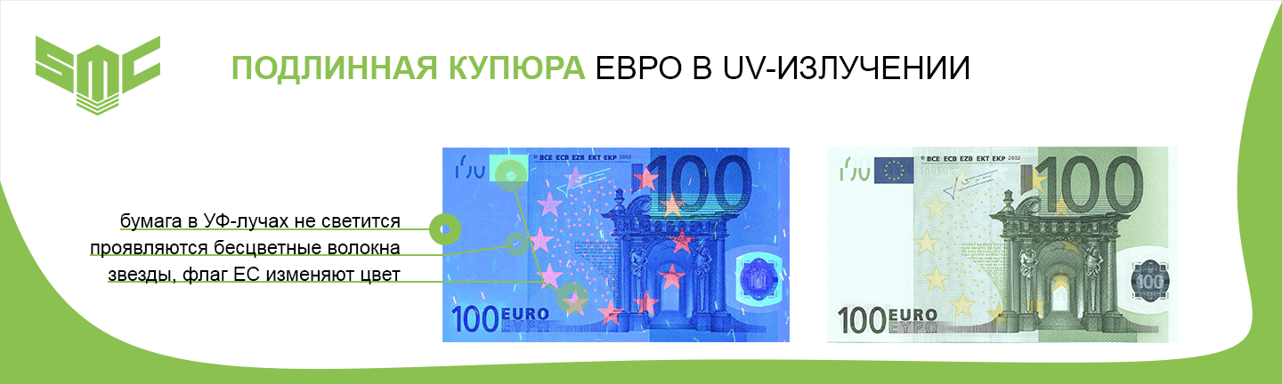 как проверить евро на подлинность